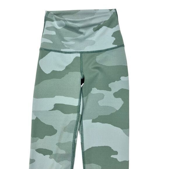 AERIE CHILL PLAY MOVE Athletic Leggings Sz XXS Green Camouflage Workout Pull On - Picture 2 of 10